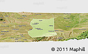 Physical Panoramic Map of Lintong, satellite outside