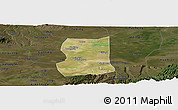 Satellite Panoramic Map of Lintong, darken