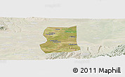 Satellite Panoramic Map of Lintong, lighten