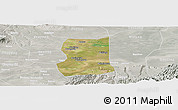 Satellite Panoramic Map of Lintong, lighten, semi-desaturated