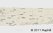 Shaded Relief Panoramic Map of Lintong