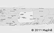 Silver Style Panoramic Map of Lintong