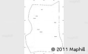 Blank Simple Map of Lintong, cropped outside