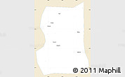 Classic Style Simple Map of Lintong, single color outside