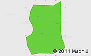 Political Simple Map of Lintong, cropped outside