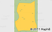 Savanna Style Simple Map of Lintong, cropped outside