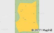 Savanna Style Simple Map of Lintong, single color outside
