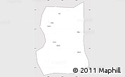 Silver Style Simple Map of Lintong, cropped outside