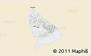 Classic Style 3D Map of Liquan, single color outside
