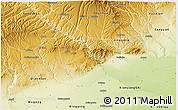 Physical 3D Map of Liquan
