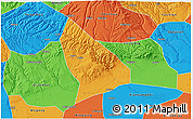 Political 3D Map of Liquan
