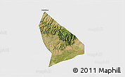 Satellite 3D Map of Liquan, single color outside