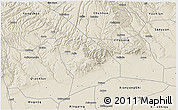 Shaded Relief 3D Map of Liquan