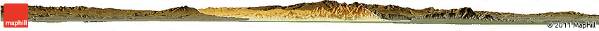 Physical Horizon Map of Liquan, darken