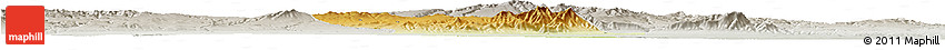 Physical Horizon Map of Liquan, lighten, semi-desaturated
