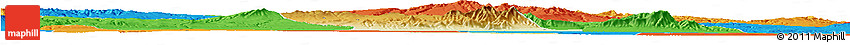 Physical Horizon Map of Liquan, political outside Physical Horizon Map of Liquan, political outside
