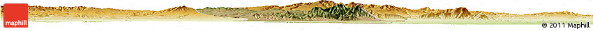 Satellite Horizon Map of Liquan, physical outside