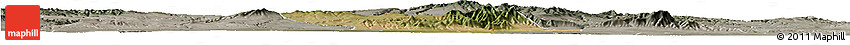 Satellite Horizon Map of Liquan, semi-desaturated