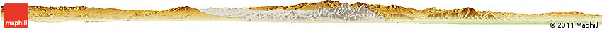 Shaded Relief Horizon Map of Liquan, physical outside Shaded Relief Horizon Map of Liquan, physical outside