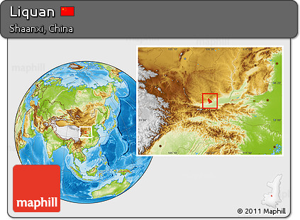 Physical Location Map of Liquan