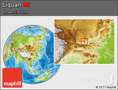 Physical Location Map of Liquan