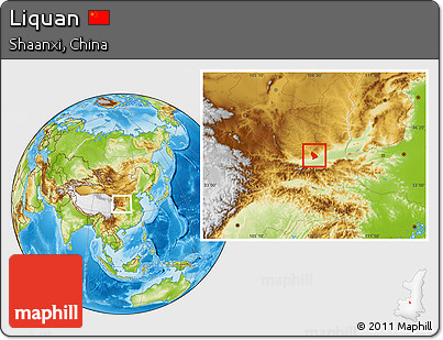 Physical Location Map of Liquan