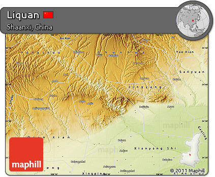 Physical Map of Liquan