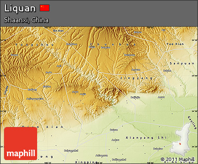 Physical Map of Liquan