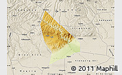 Physical Map of Liquan, shaded relief outside