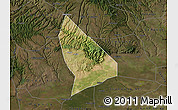 Satellite Map of Liquan, darken