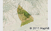 Satellite Map of Liquan, lighten