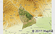 Satellite Map of Liquan, physical outside