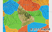 Satellite Map of Liquan, political outside