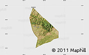Satellite Map of Liquan, single color outside