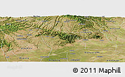 Satellite Panoramic Map of Liquan