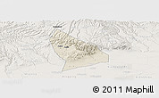 Shaded Relief Panoramic Map of Liquan, lighten