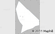 Gray Simple Map of Liquan, single color outside