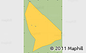 Savanna Style Simple Map of Liquan, cropped outside