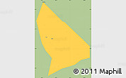Savanna Style Simple Map of Liquan, single color outside