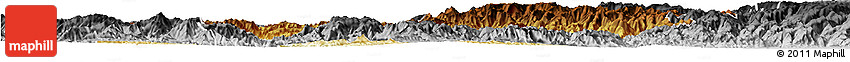 Physical Horizon Map of Lueyang, desaturated