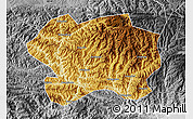 Physical Map of Lueyang, desaturated