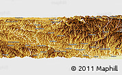 Physical Panoramic Map of Lueyang