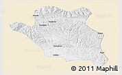 Classic Style 3D Map of Luonan, single color outside