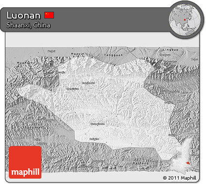 Gray 3D Map of Luonan