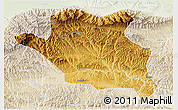 Physical 3D Map of Luonan, lighten