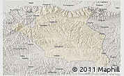 Shaded Relief 3D Map of Luonan, semi-desaturated