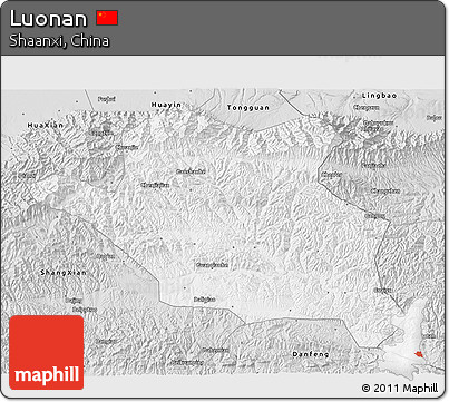 Silver Style 3D Map of Luonan
