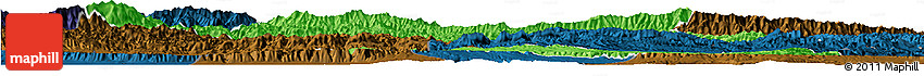 Political Horizon Map of Luonan, darken