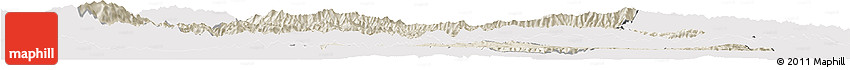 Shaded Relief Horizon Map of Luonan, cropped outside Shaded Relief Horizon Map of Luonan, cropped outside