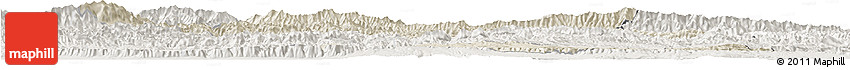 Shaded Relief Horizon Map of Luonan, lighten Shaded Relief Horizon Map of Luonan, lighten